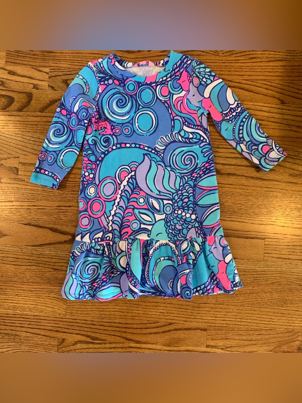 Lilly Pulitzer Mermaid Fish Dress 6/7 6 7